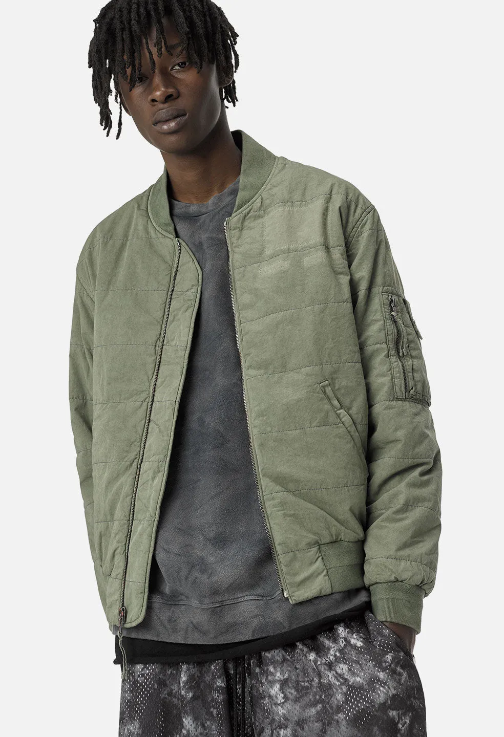 Padded Bomber / Olive