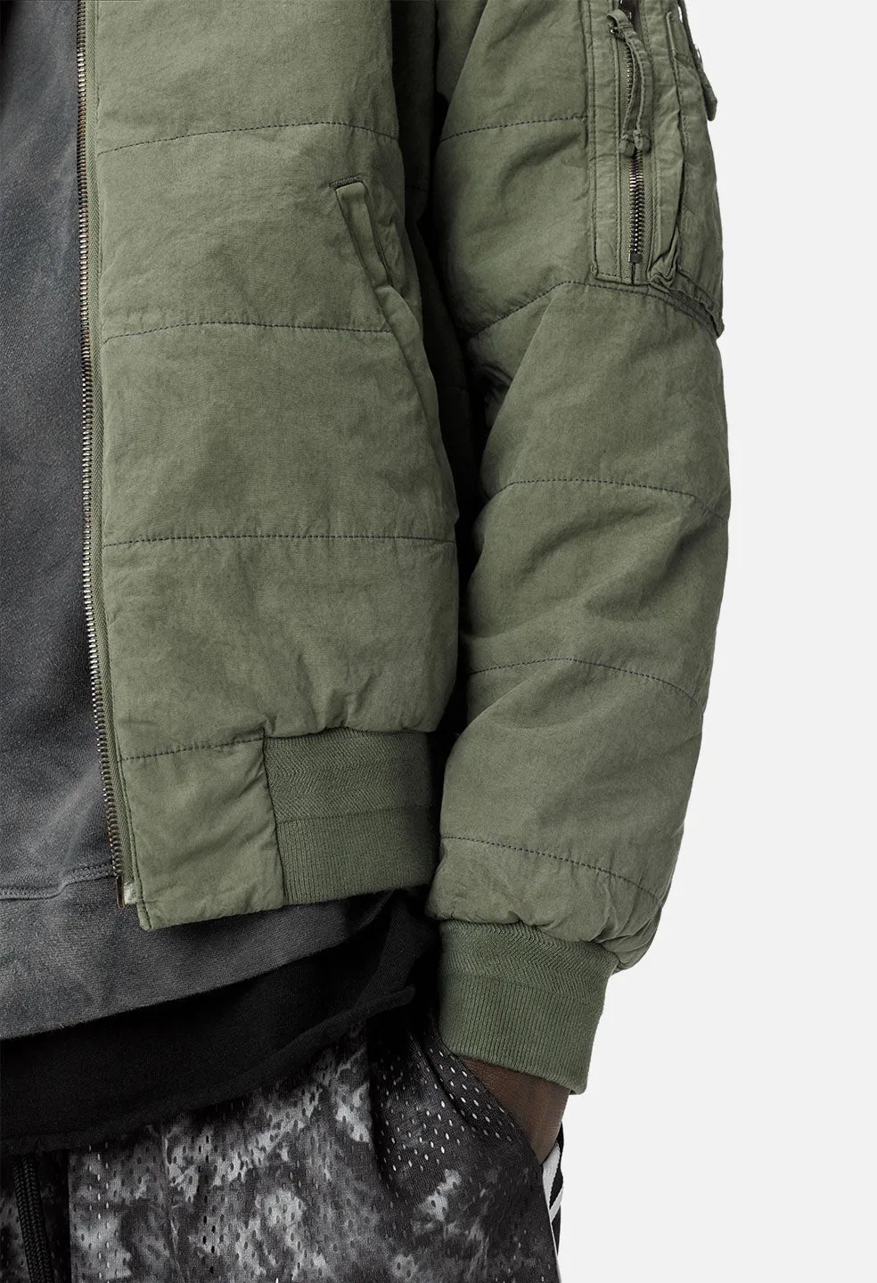 Padded Bomber / Olive