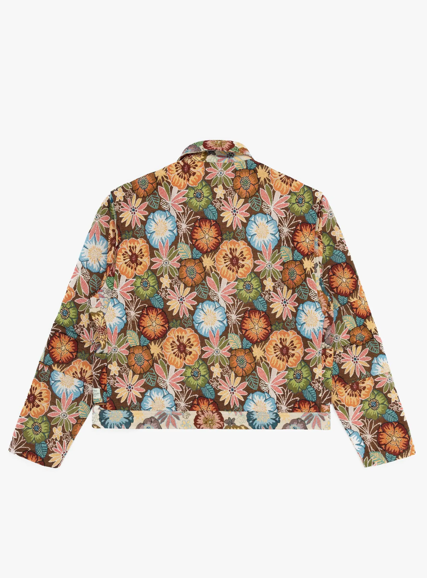 Floral Melange Pine Blouson Jacket with Enhanced Features