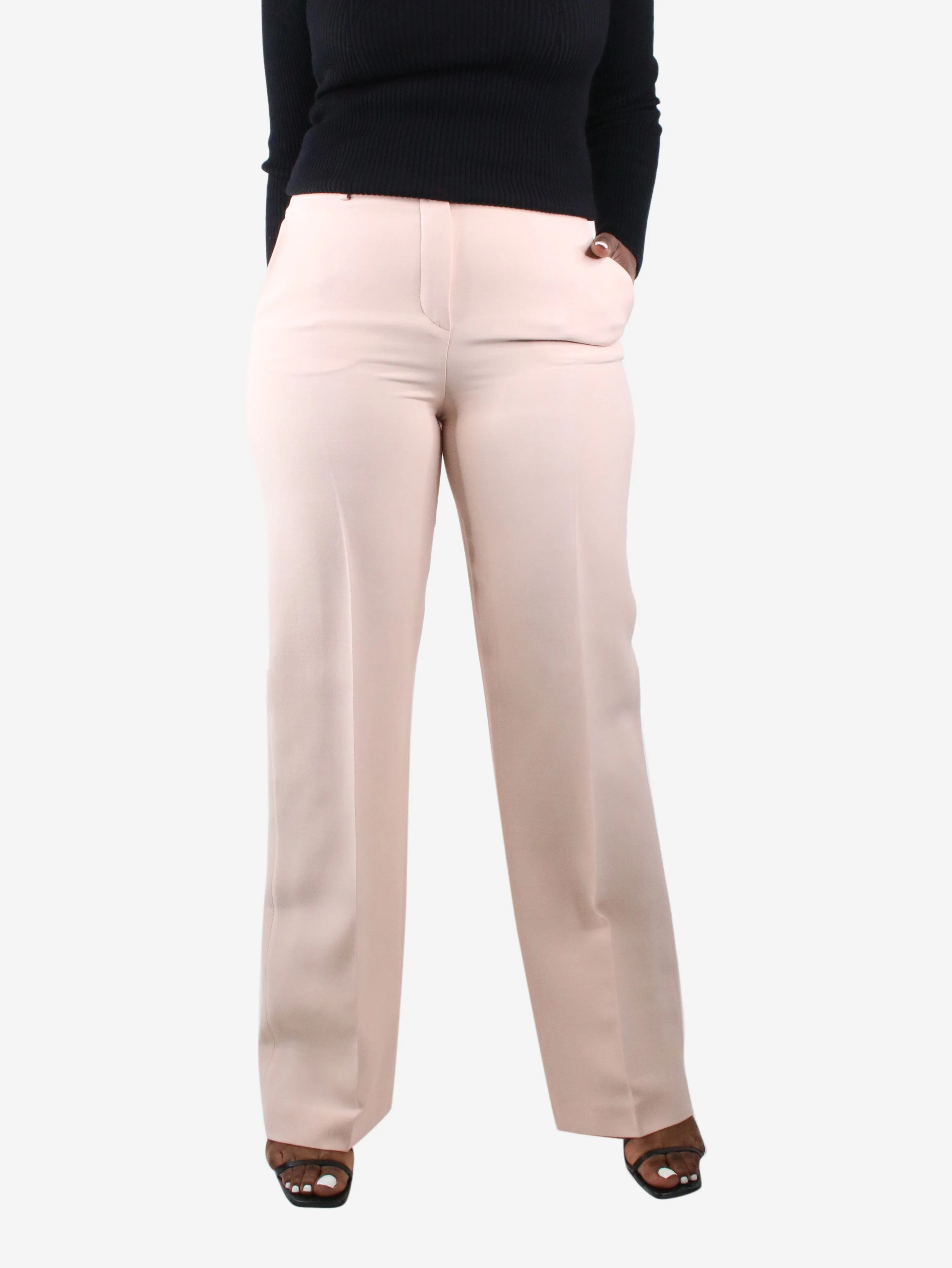 Pink tailored trousers - size IT 44