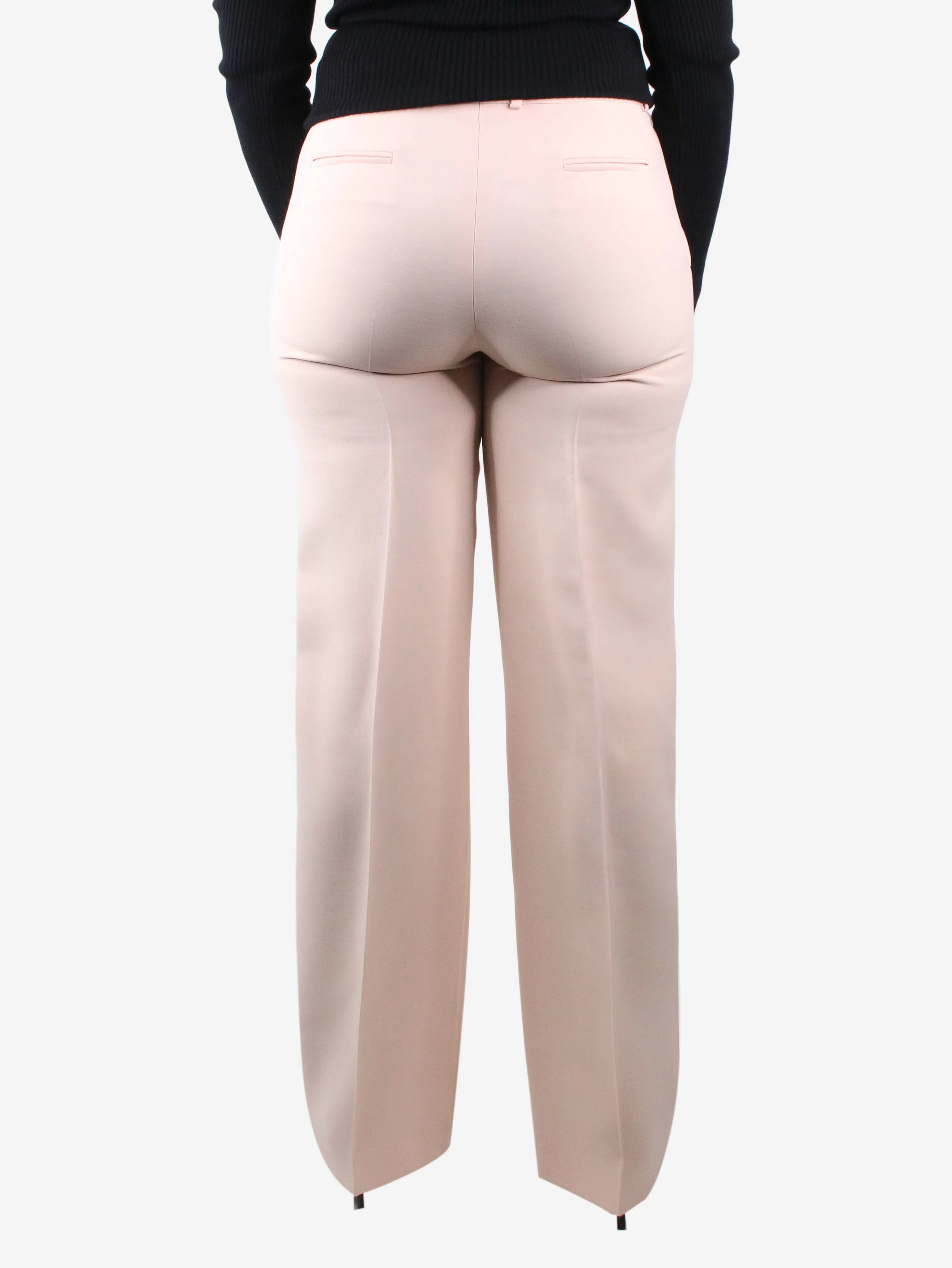 Pink tailored trousers - size IT 44