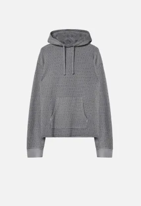 Raw Edge Jacquard Pullover / Dusk