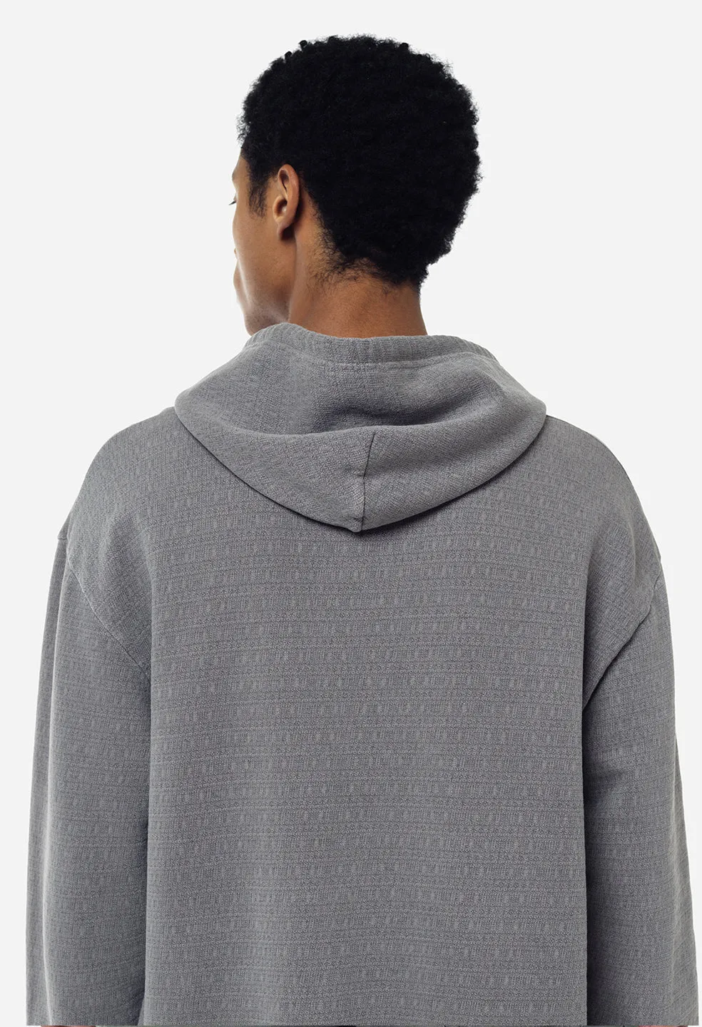 Raw Edge Jacquard Pullover / Dusk