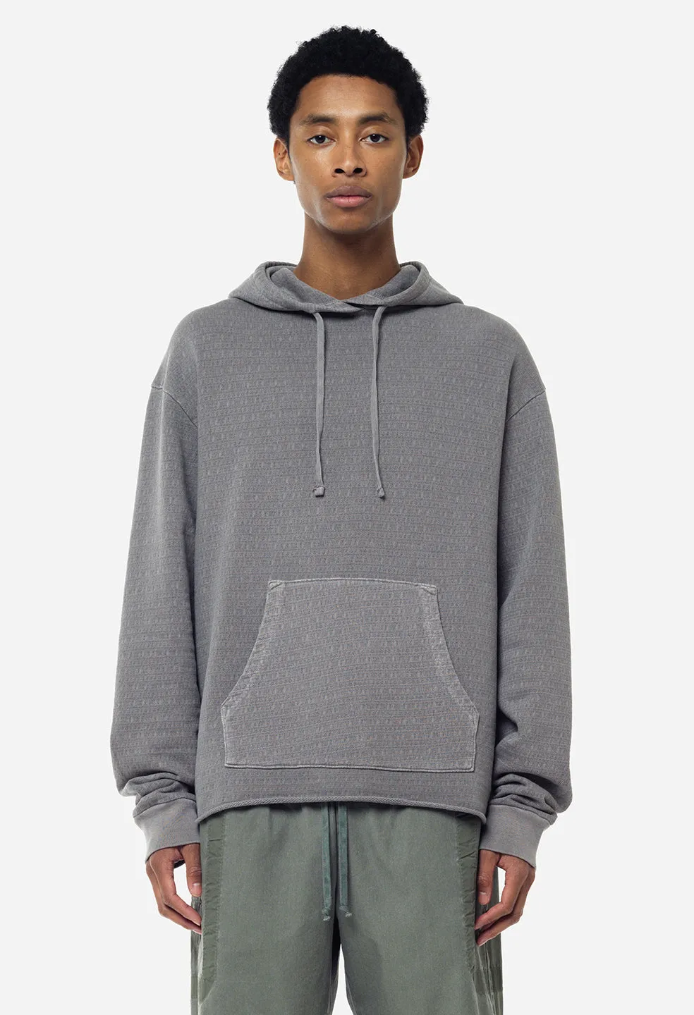 Raw Edge Jacquard Pullover / Dusk