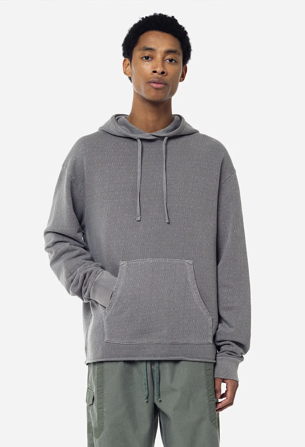 Raw Edge Jacquard Pullover / Dusk