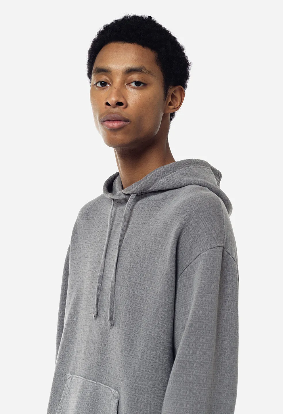 Raw Edge Jacquard Pullover / Dusk