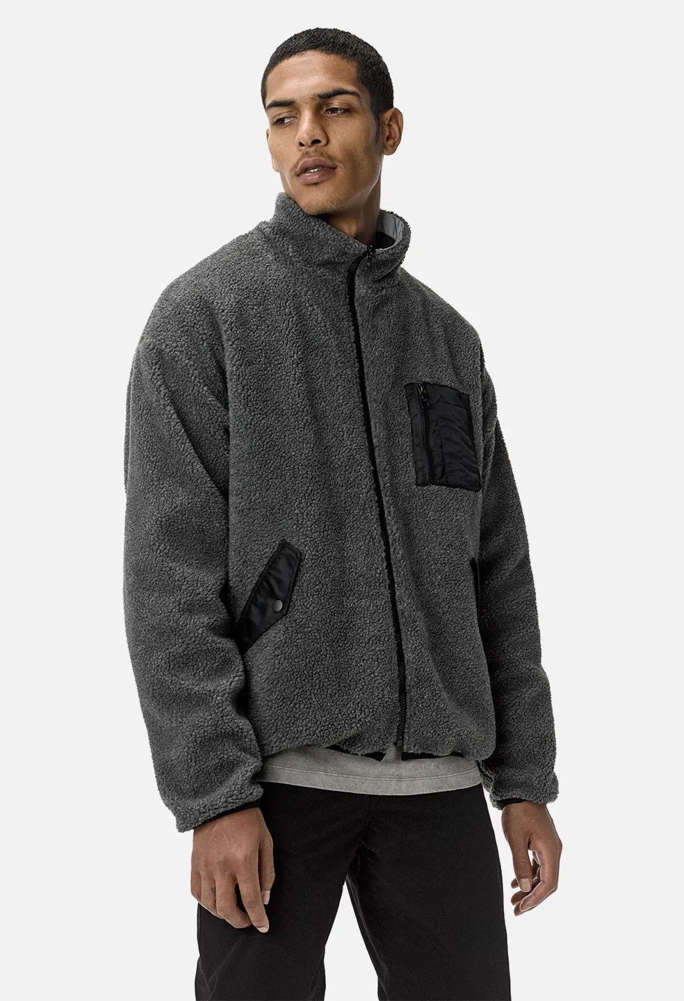 Reversible Sail Jacket / Charcoal