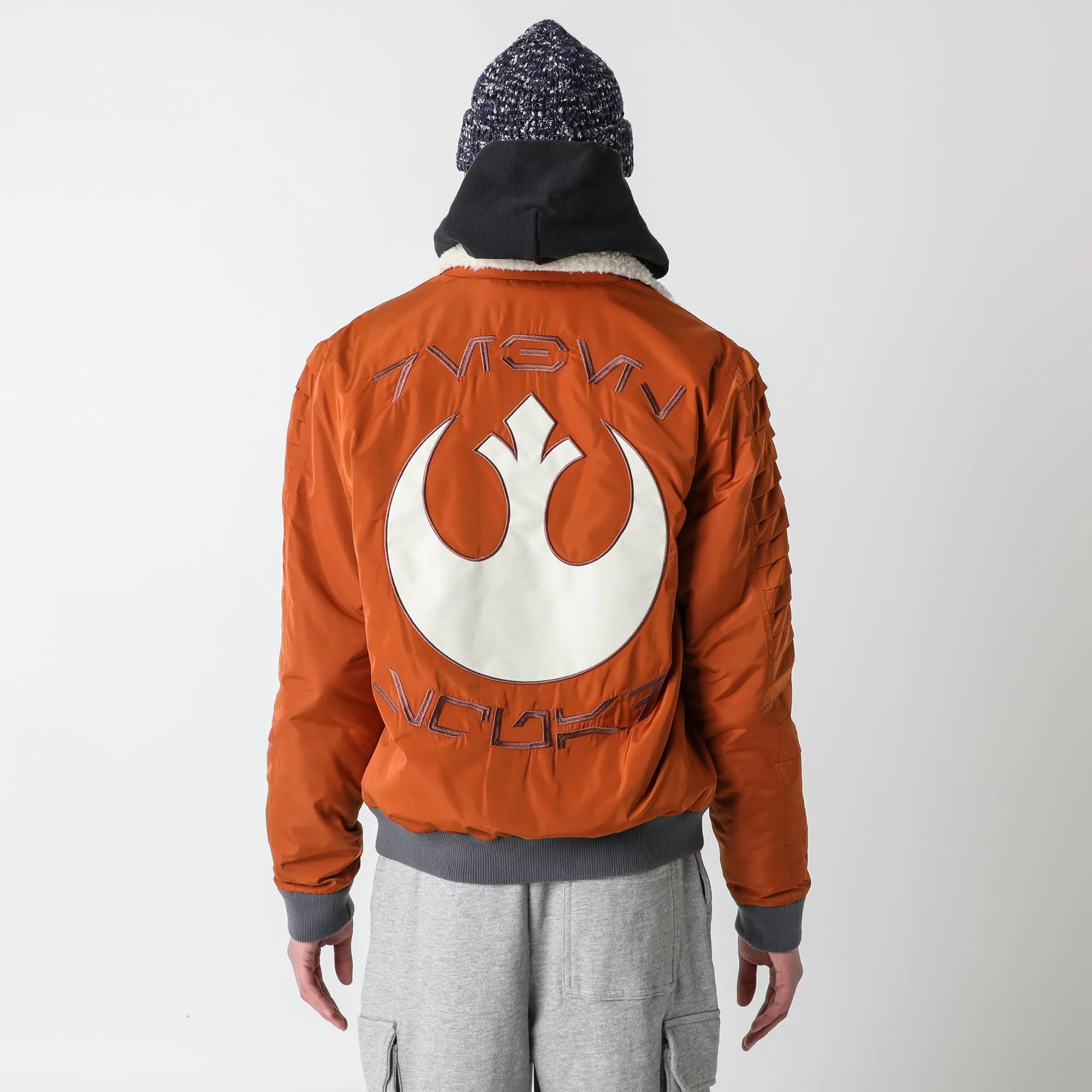 Rogue Squadron Pilot-Inspired Leather Bomber Jacket