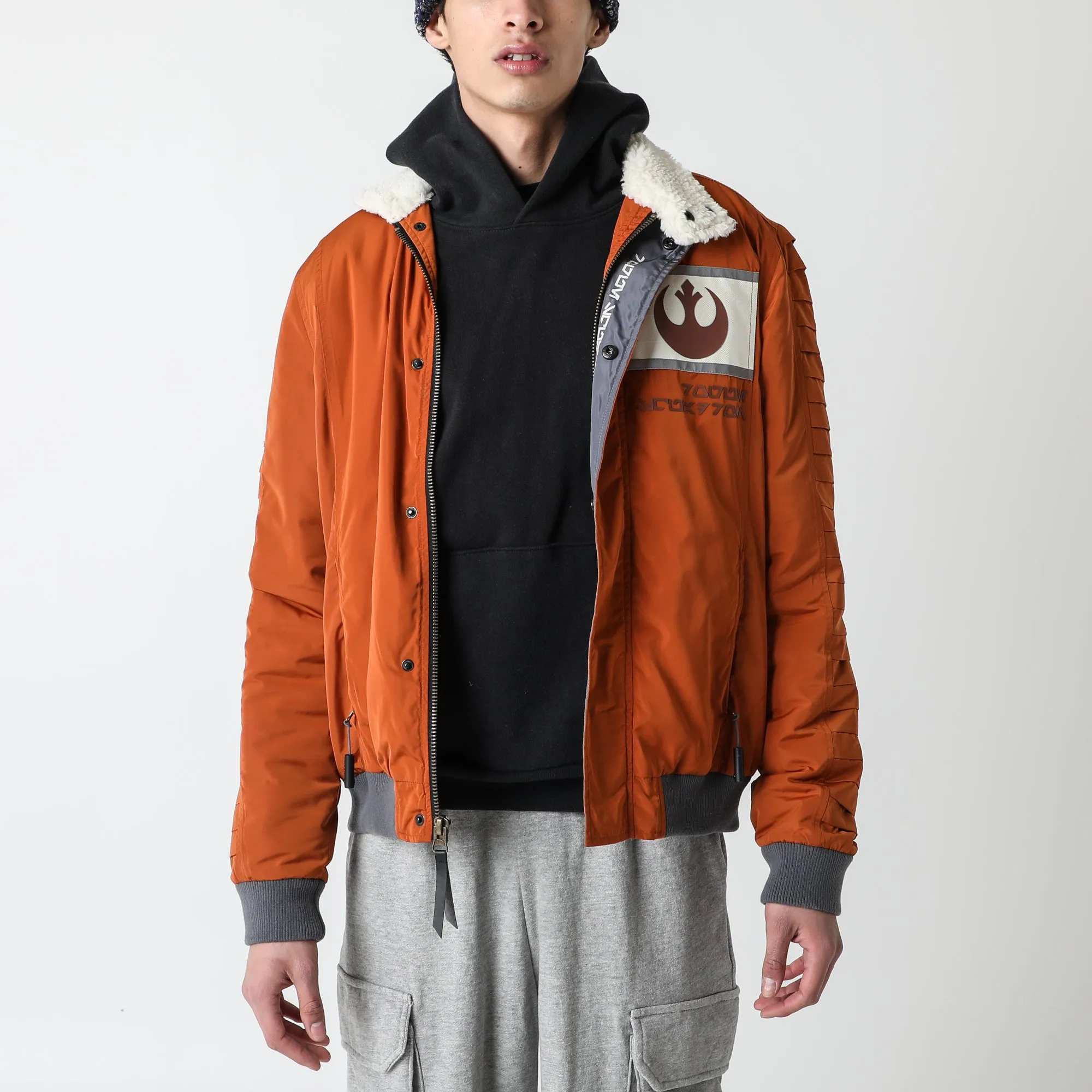 Rogue Squadron Pilot-Inspired Leather Bomber Jacket