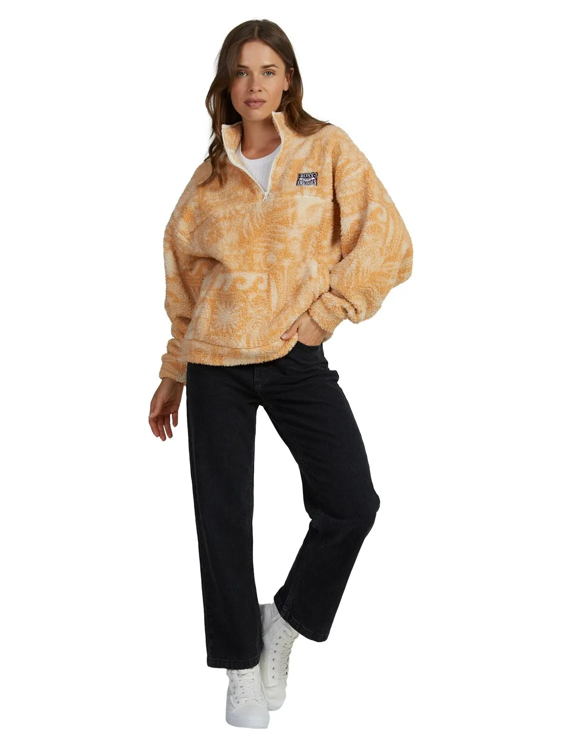 Roxy Ladies Jive Talking Polar Fleece Pullover