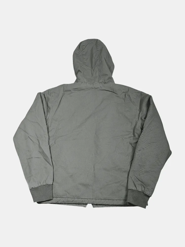 RVCA Cali Hooded Sherpa Jacket - Sequoia Green