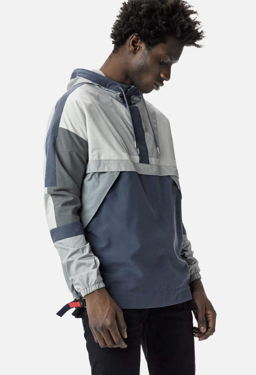 Sail Pullover / Navy x Grey