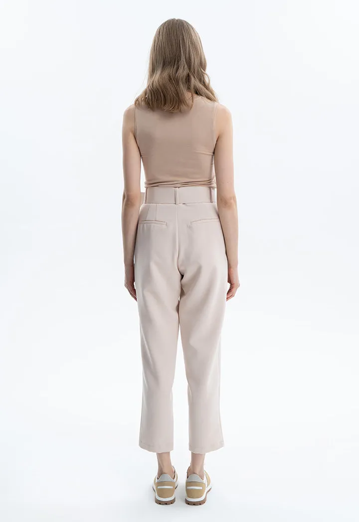 Solid Trouser with Belt