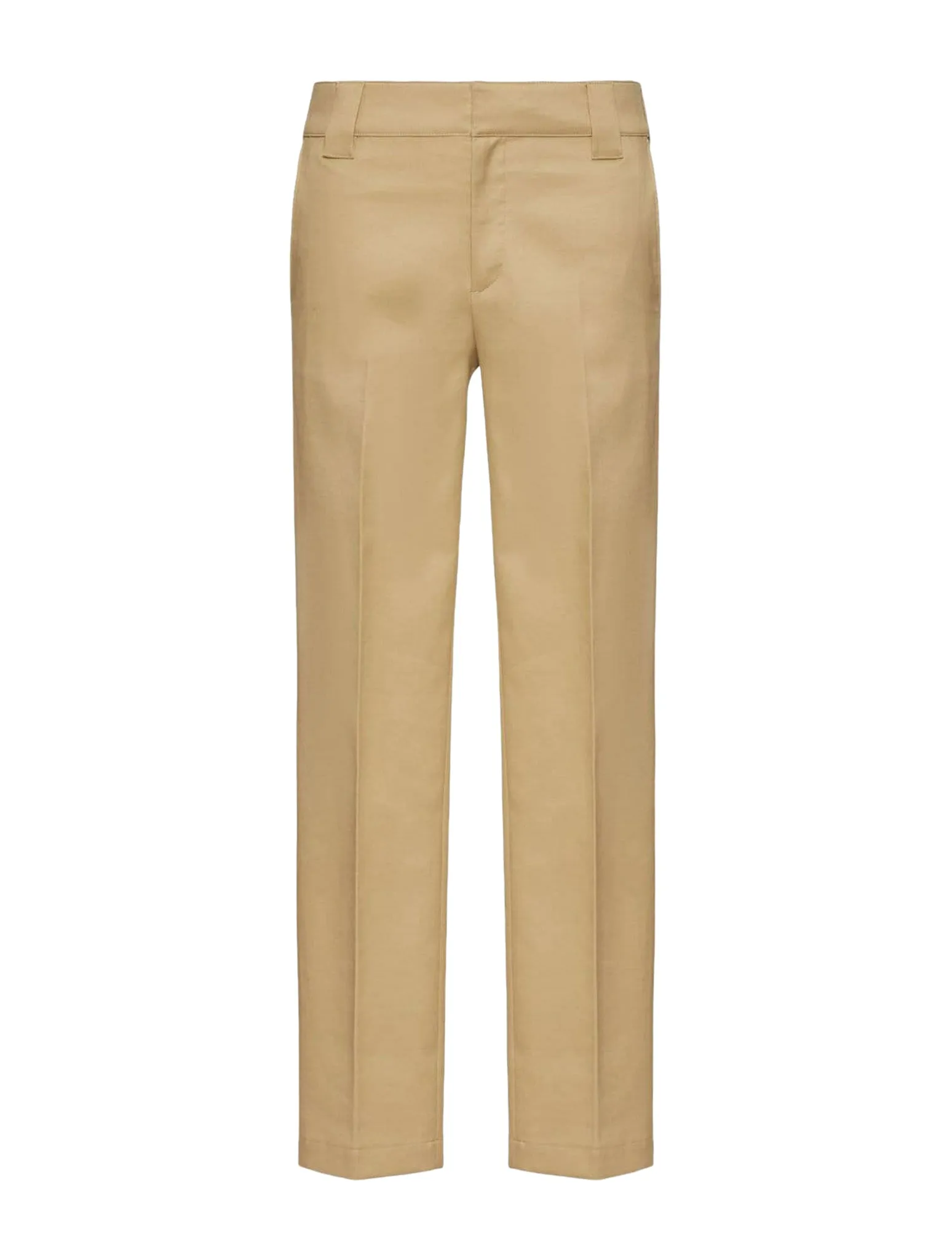 tailored straight-leg trousers