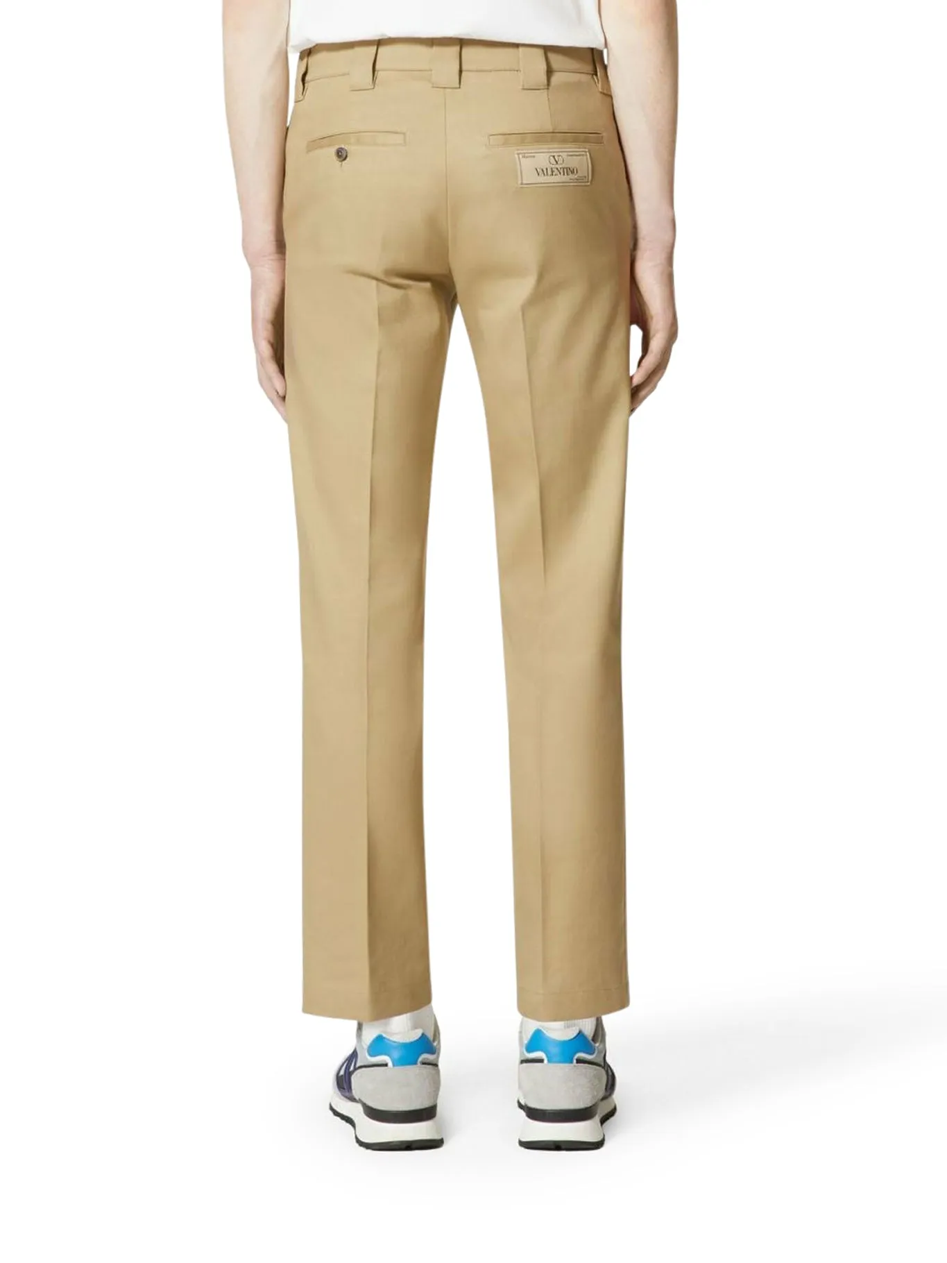 tailored straight-leg trousers