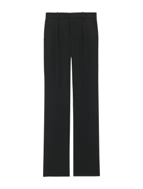 TAILORED TROUSERS IN GRAIN DE POUDRE