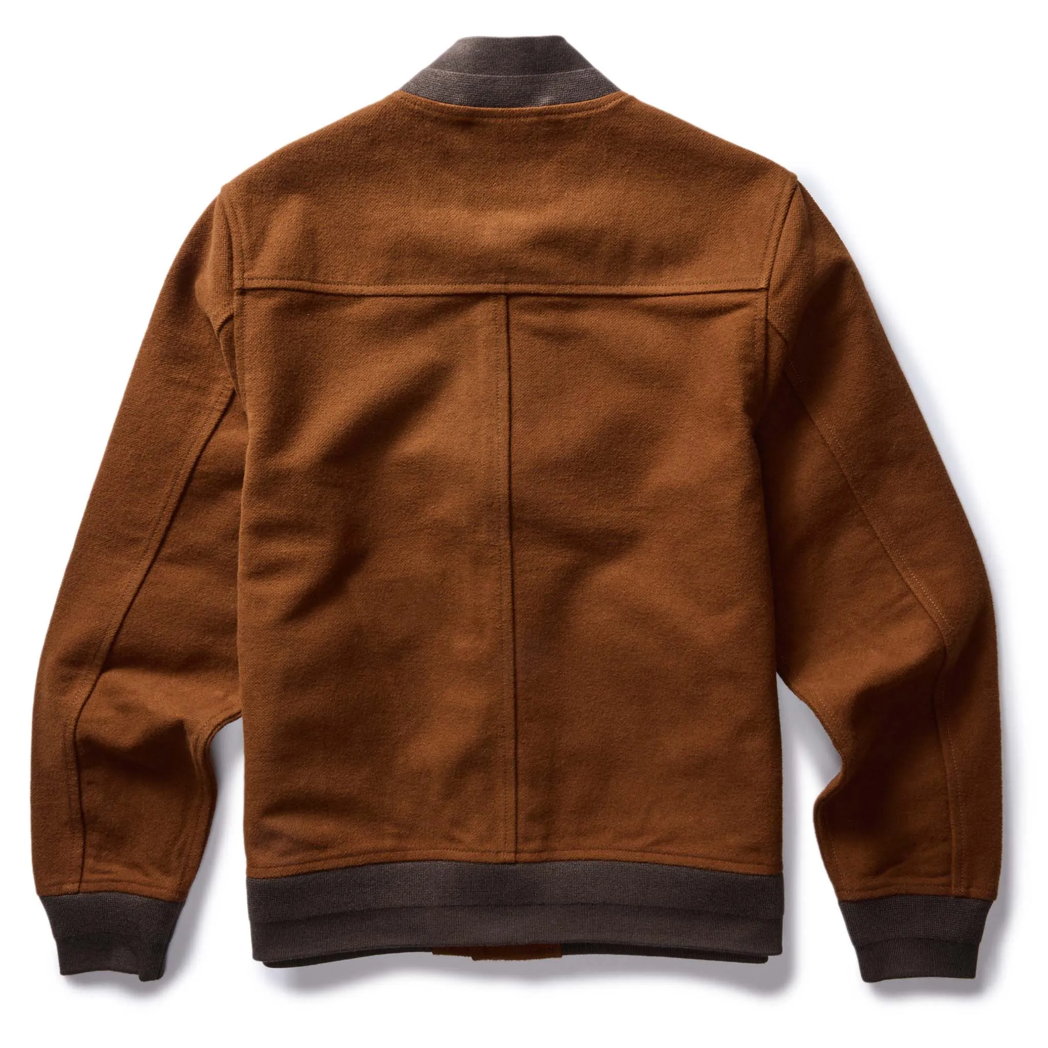 Tarnished Copper Moleskin Bomber Jacket