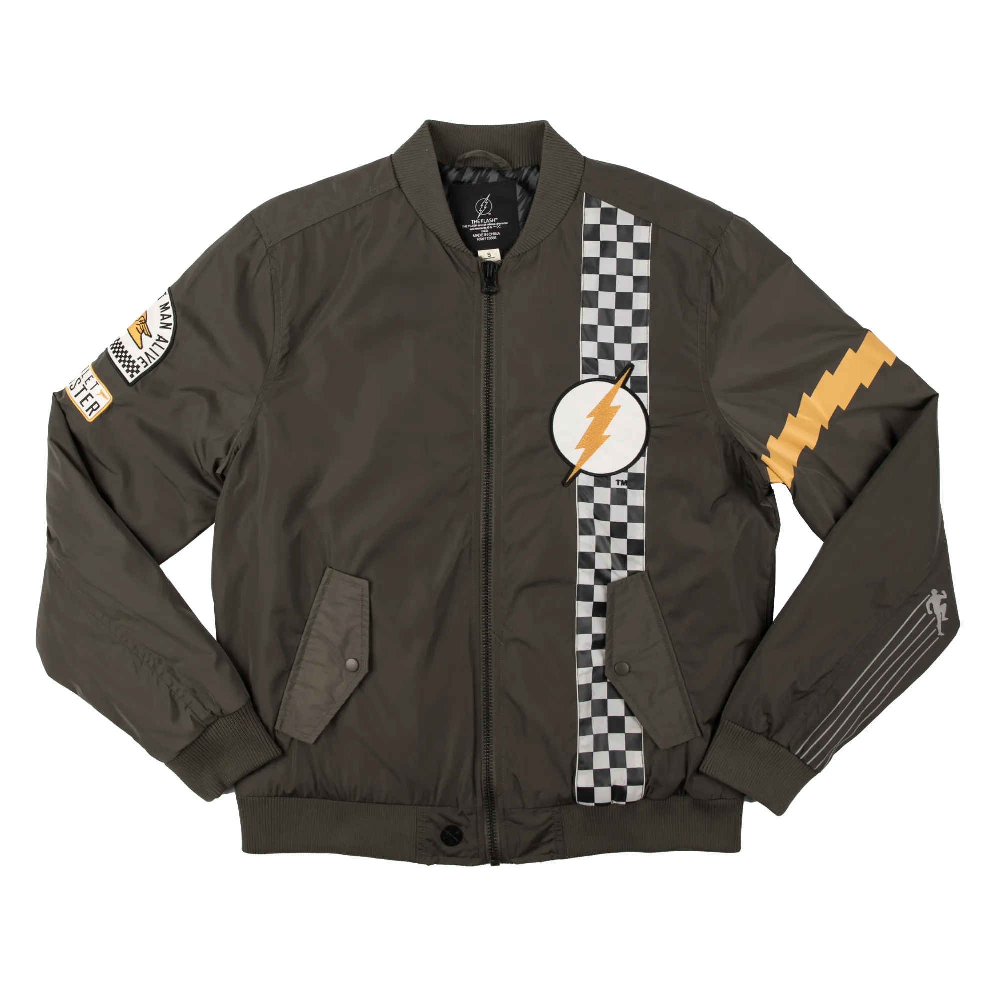 The Flash Checkered Bomber Jacket