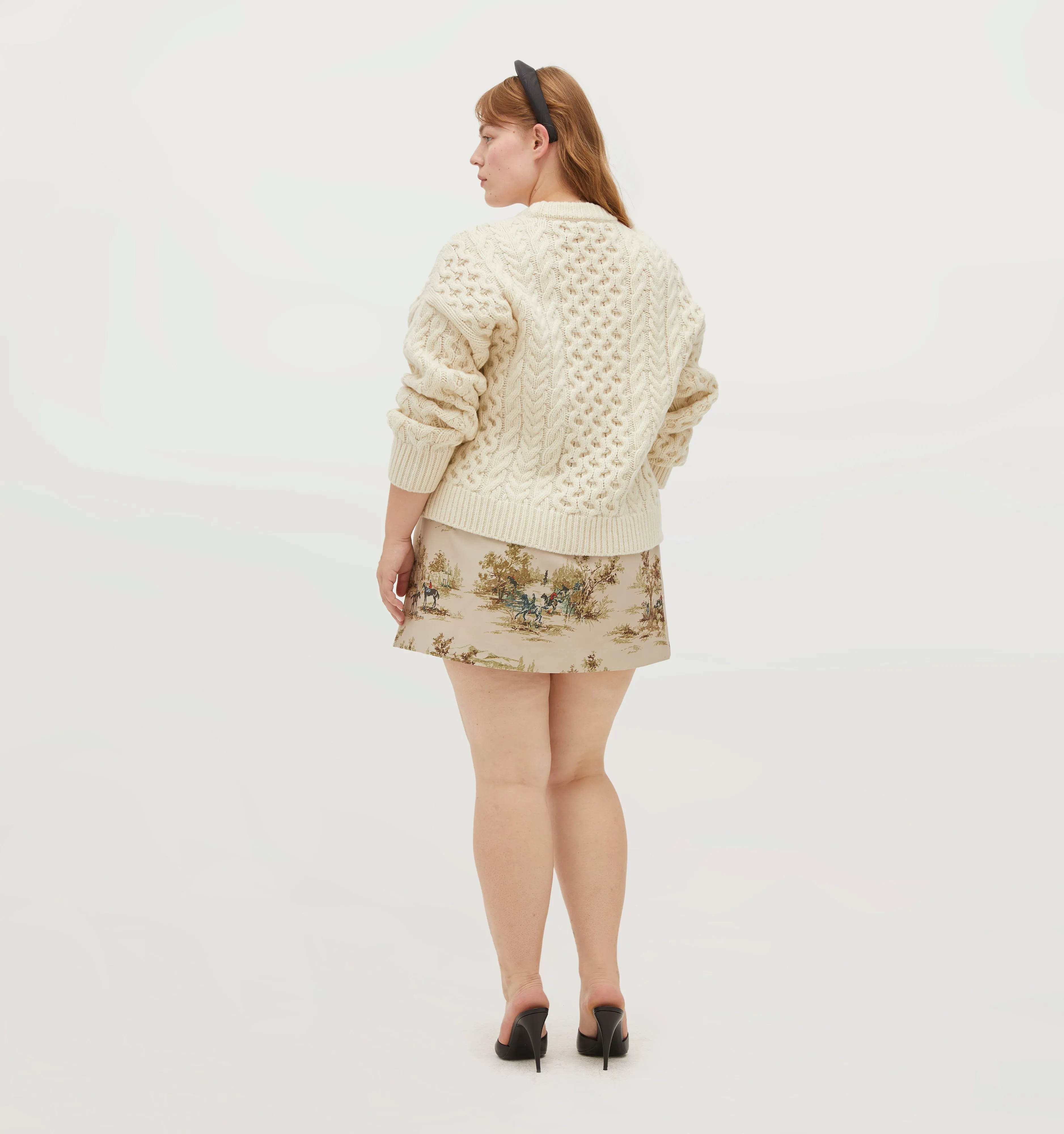 The Kennedy Sweater - Ivory Fisherman Knit