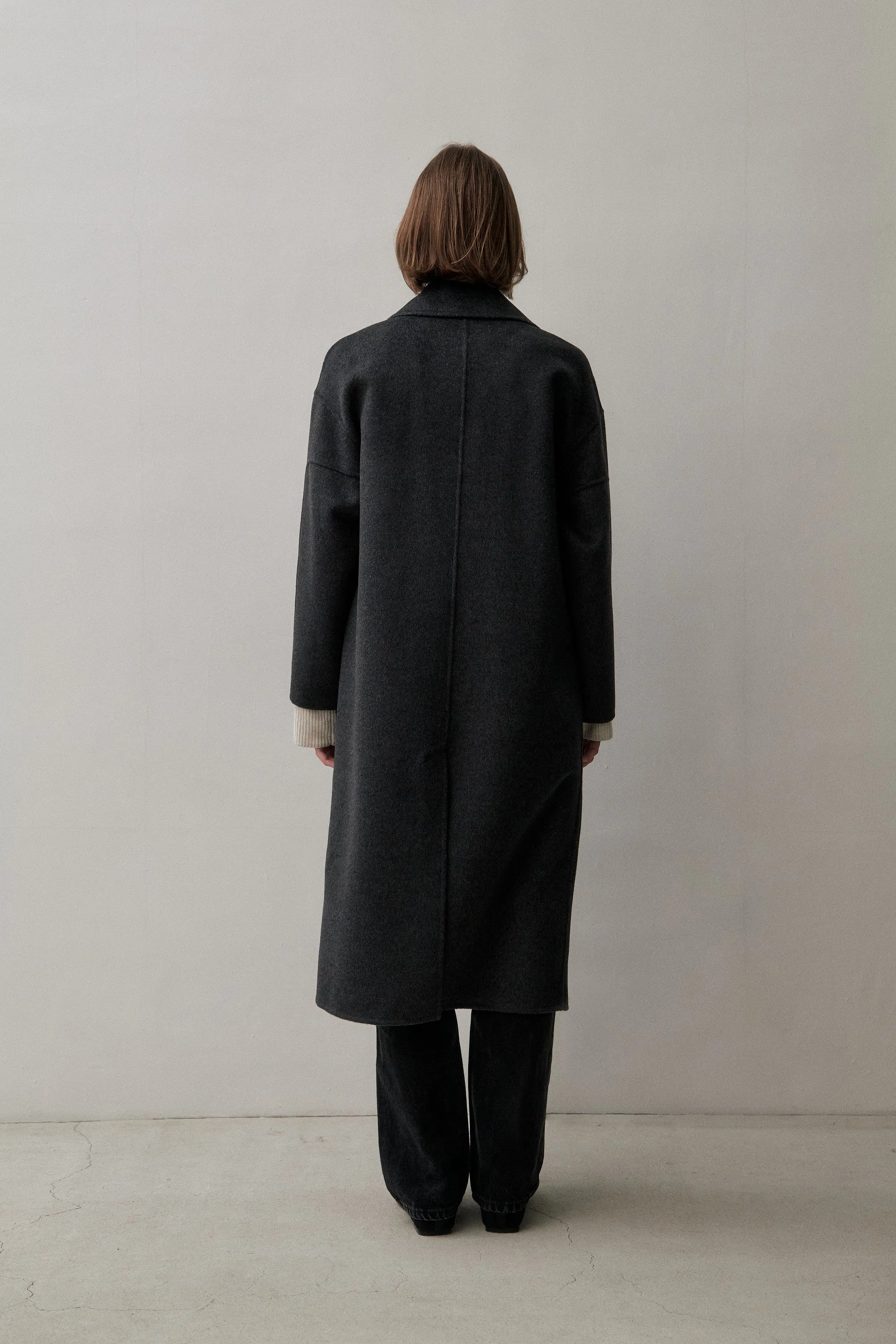 THE LONDON COAT - CHARCOAL 90/10