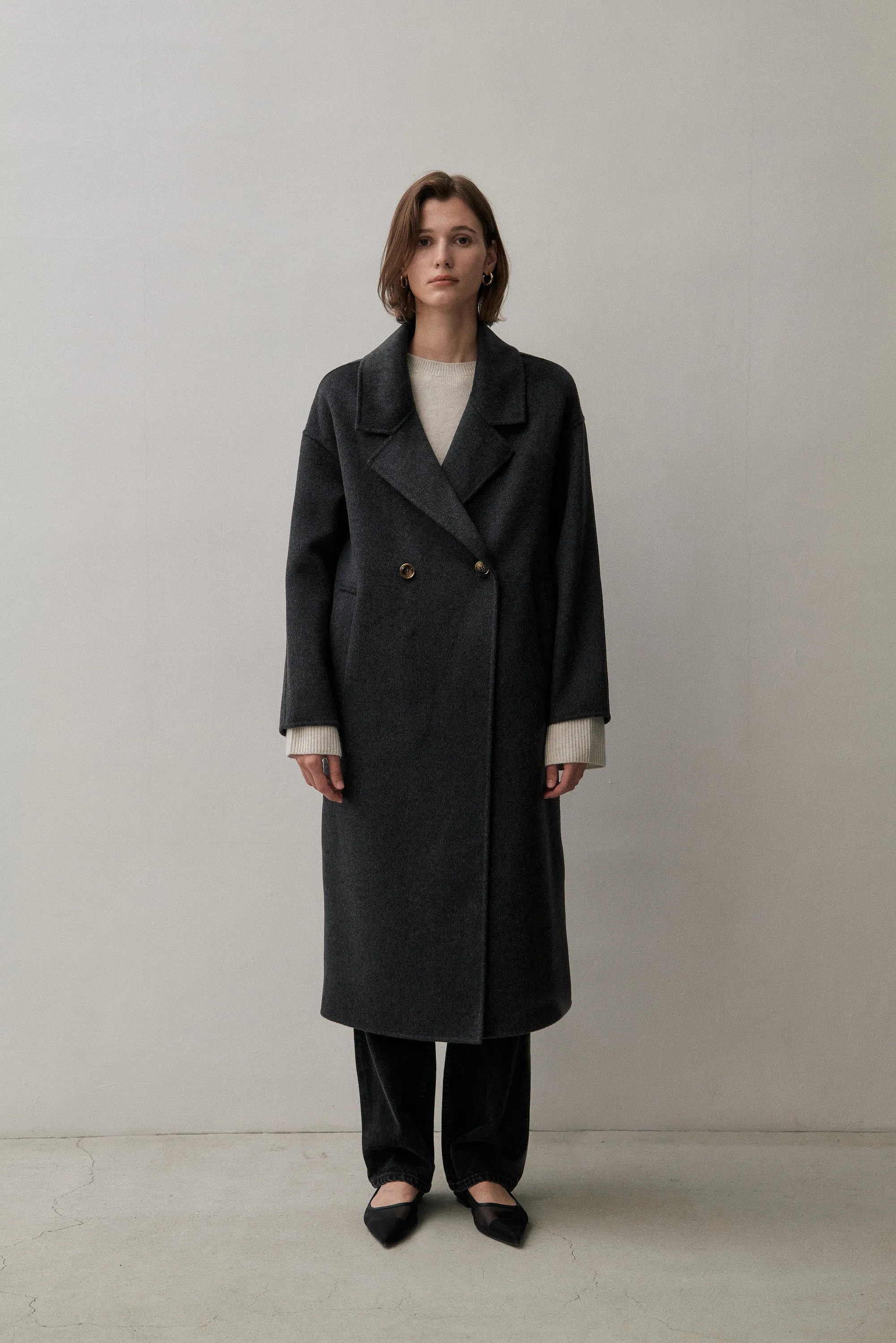 THE LONDON COAT - CHARCOAL