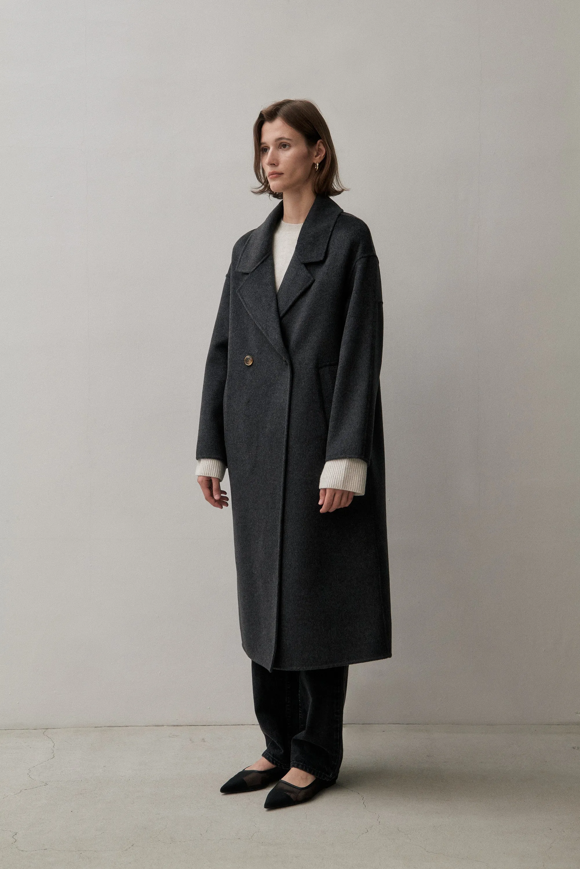 THE LONDON COAT - CHARCOAL