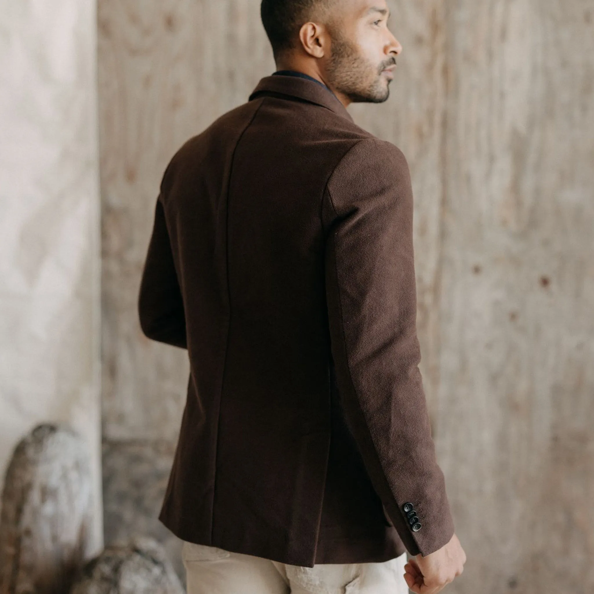 Dark Chestnut Moleskin Sheffield Sportcoat