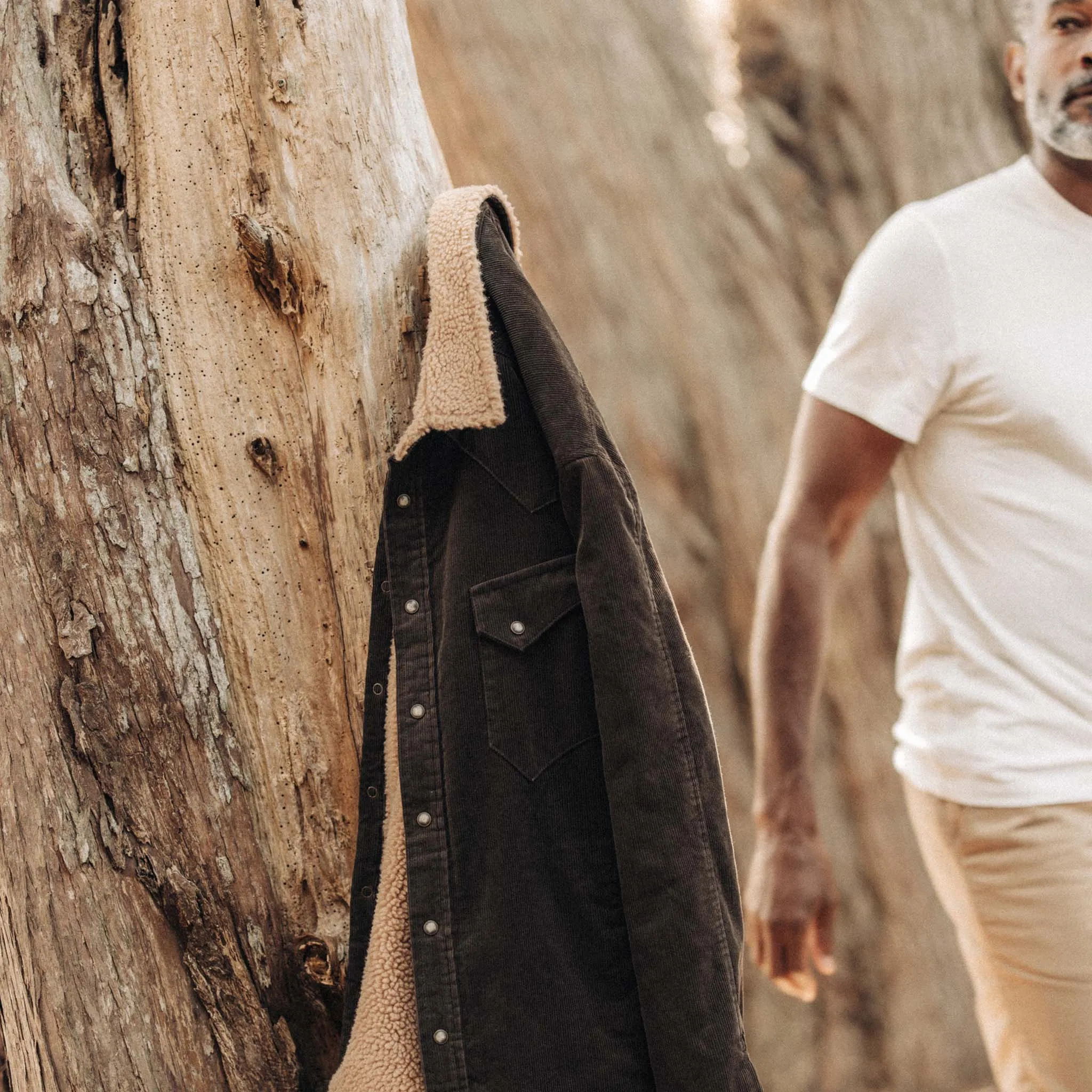 The Western Shirt Jacket in Soil Corduroy