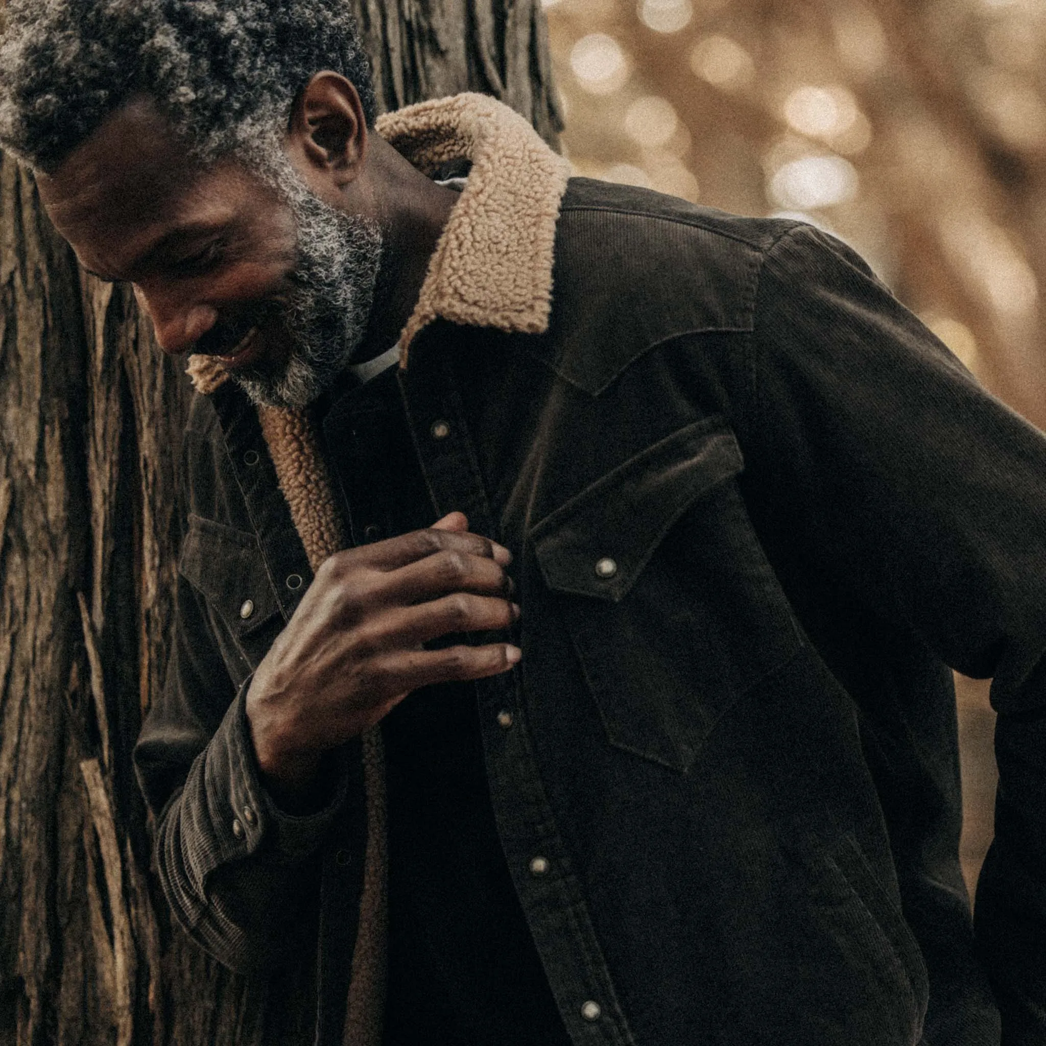 The Western Shirt Jacket in Soil Corduroy