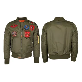 Top Gun Men's Bomber Jacket 01G0103 006 military green