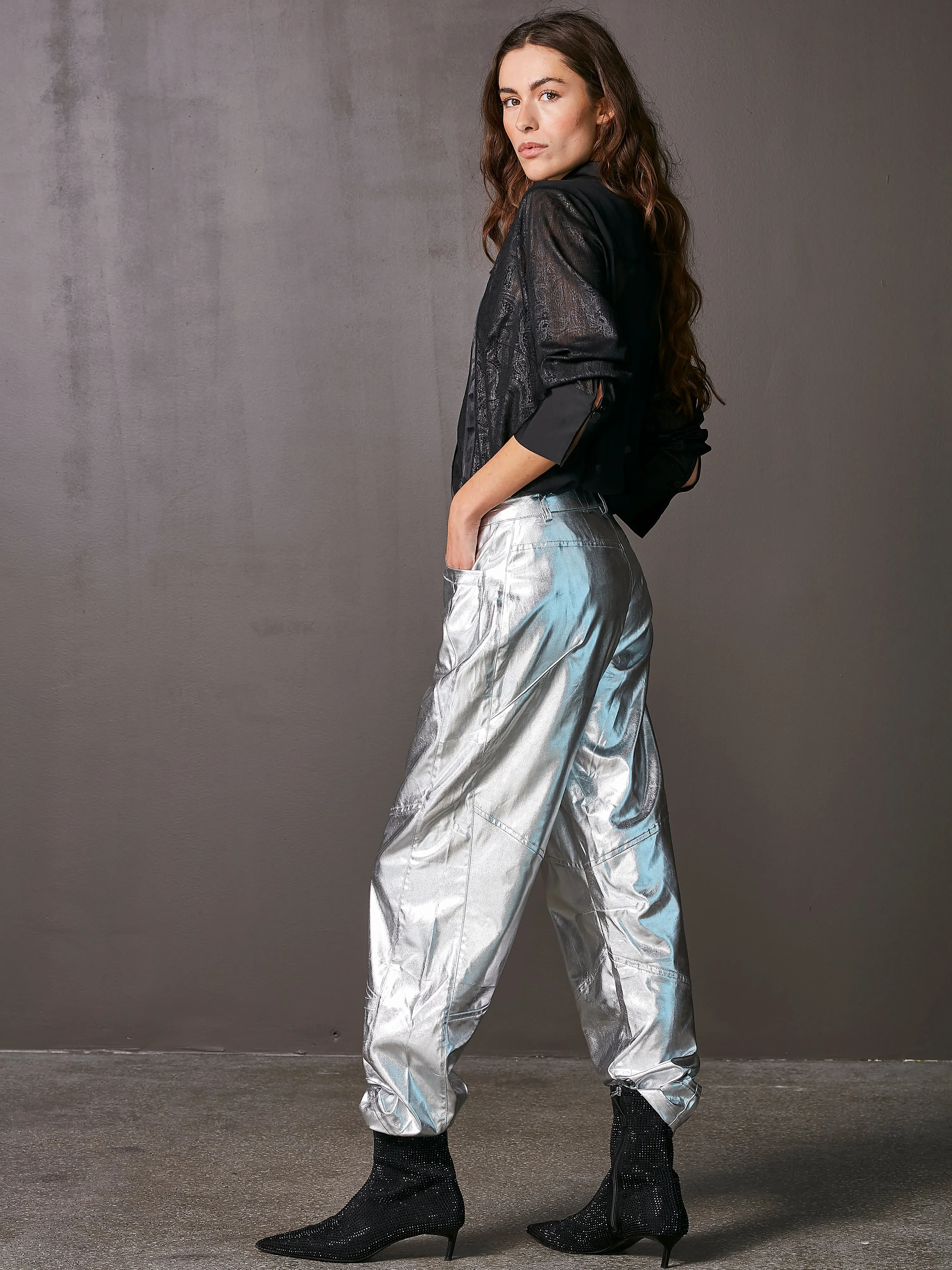 VIOL trousers - Silver